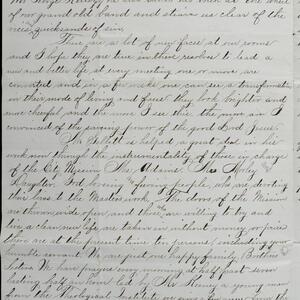 a page of handwritten text