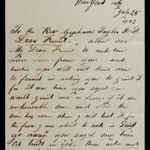 a page of handwritten text