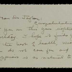 a page of handwritten text