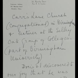 a page of handwritten text