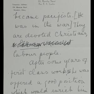 a page of handwritten text