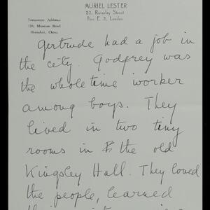 a page of handwritten text