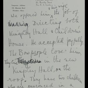 a page of handwritten text