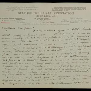a page of handwritten text