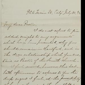a page of handwritten text