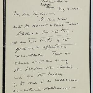 a page of handwritten text