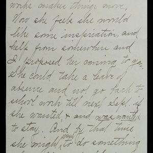 a page of handwritten text