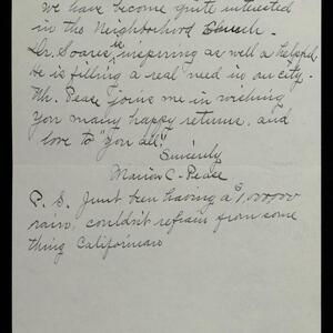 a page of handwritten text