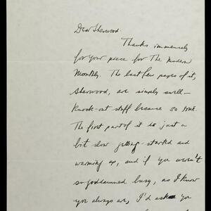 a page of handwritten text