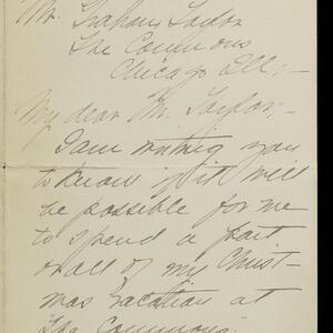 a page of handwritten text
