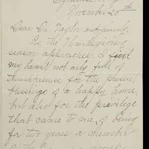 a page of handwritten text