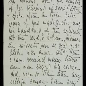 a page of handwritten text