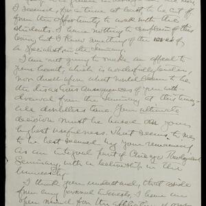 a page of handwritten text
