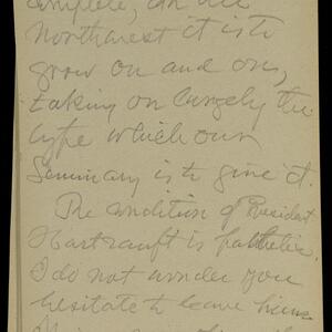 a page of handwritten text