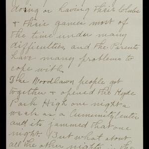a page of handwritten text