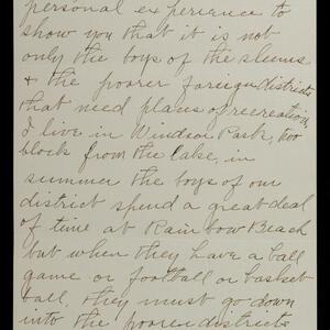 a page of handwritten text