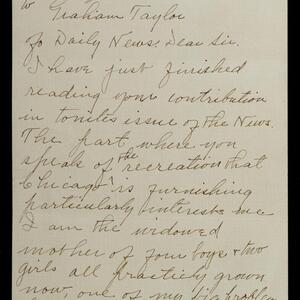 a page of handwritten text