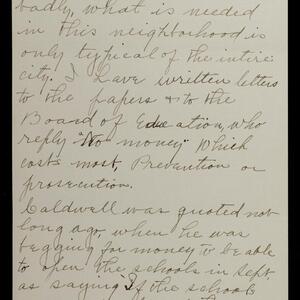 a page of handwritten text