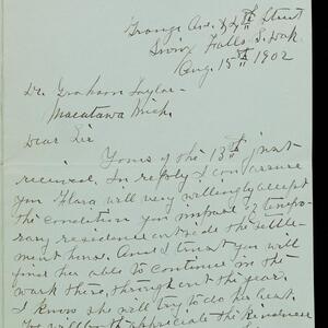 a page of handwritten text