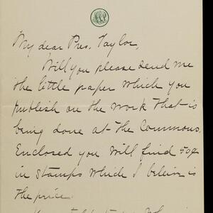 a page of handwritten text