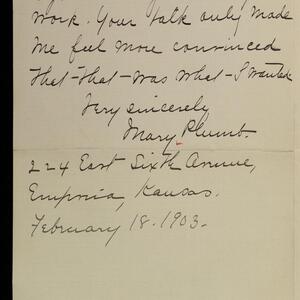 a page of handwritten text