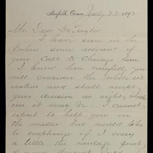 a page of handwritten text