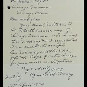 a page of handwritten text