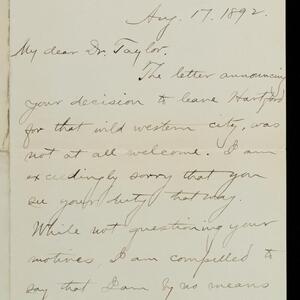 a page of handwritten text