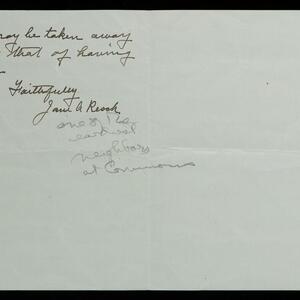 a page of handwritten text