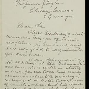 a page of handwritten text