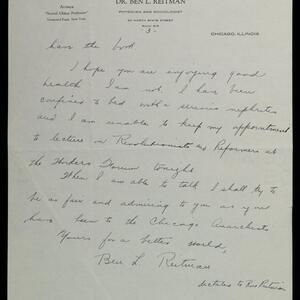 a page of handwritten text