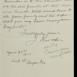 a page of handwritten text
