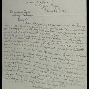 a page of handwritten text