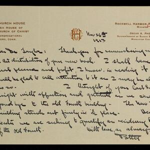a page of handwritten text