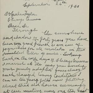 a page of handwritten text