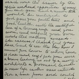 a page of handwritten text