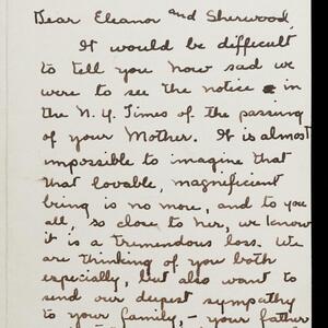 a page of handwritten text