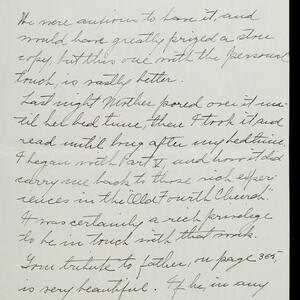 a page of handwritten text