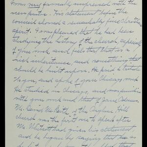 a page of handwritten text