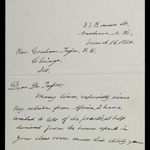 a page of handwritten text