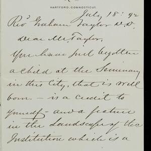 a page of handwritten text