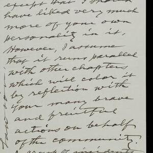 a page of handwritten text