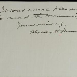 a page of handwritten text