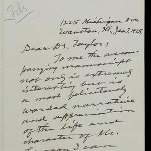 a page of handwritten text