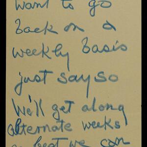 a page of handwritten text