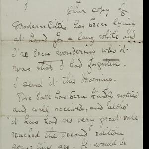 a page of handwritten text
