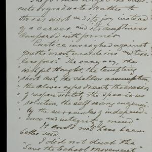 a page of handwritten text