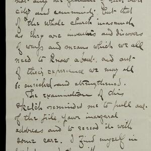 a page of handwritten text
