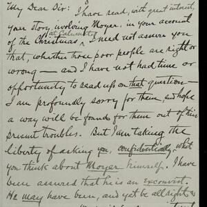 a page of handwritten text