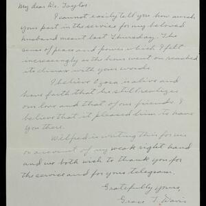 a page of handwritten text